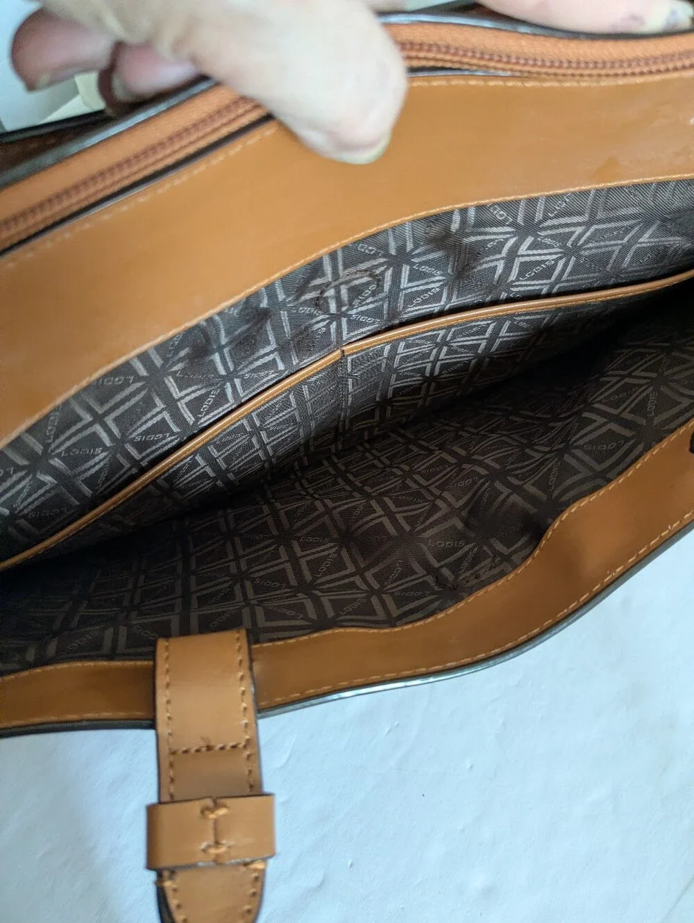 Lodis Audrey Jessica Leather Shoulder Computer Work Bag